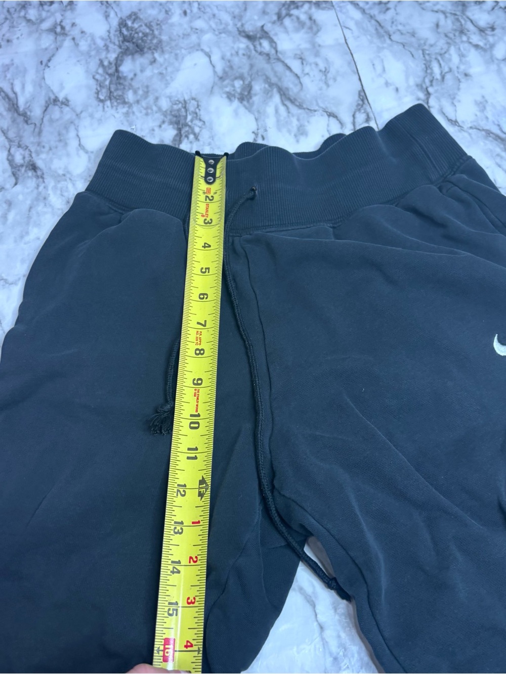 Nike Black Jogger Sweatpants joggers fit White Swoosh size small loungewear - Picture 2 of 8